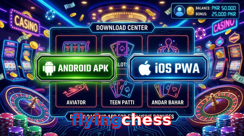 Main screen of Flyingchess download page for PK players