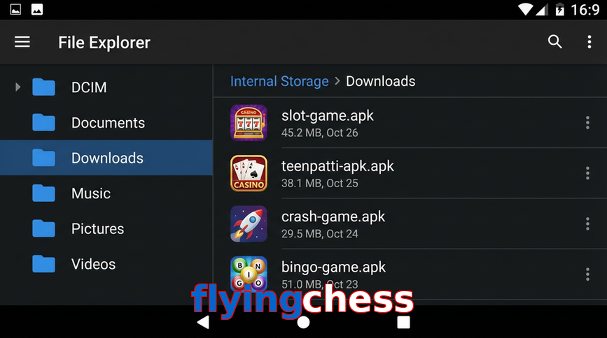 Main screen of Flyingchess gameapk page for PK players
